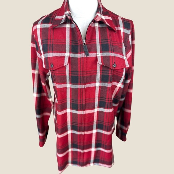 Lauren Ralph Lauren NWT size Small Tartan plaid wool zip up‎ shirt jacket
